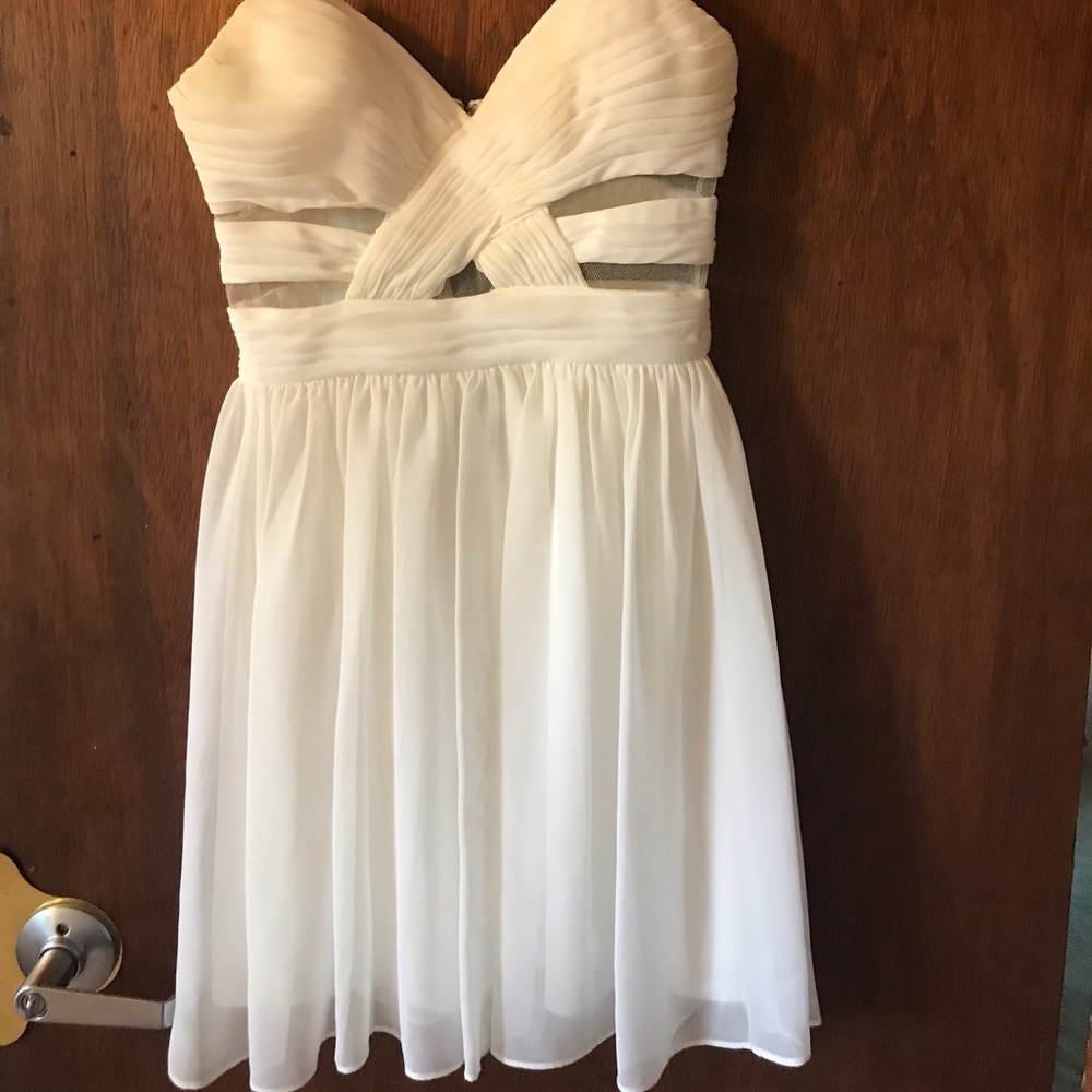 White graduation dress
